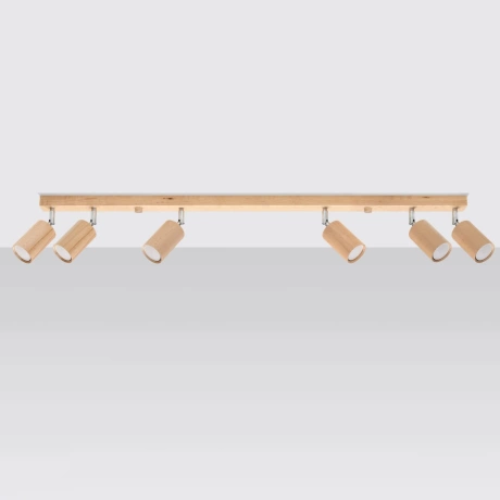 Plafon BERG 6 naturalne drewno