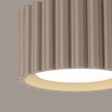 Plafon AURA 1 taupe Gx53 + 1X Żarówka LED GX53 4000K 8W 720lm