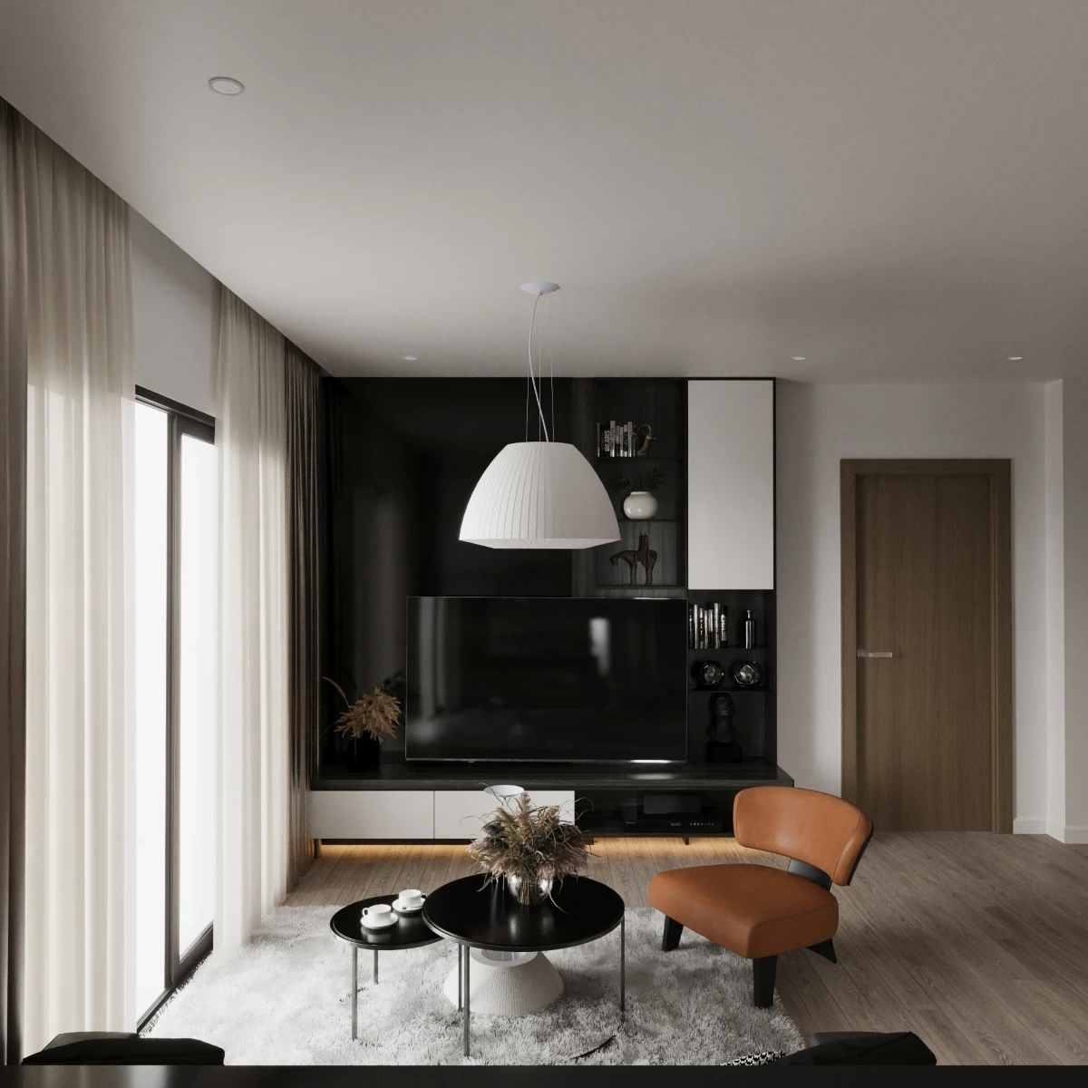 Żyrandol BELLA 60 biała