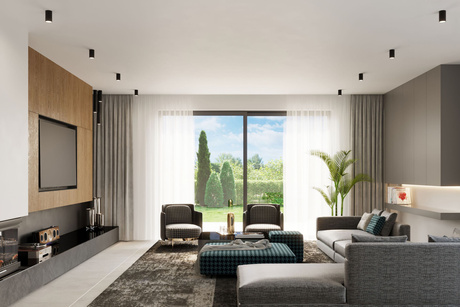 Plafon LAGOS 20 czarny + 1x Żarówka LED GU-10 3000K Ciepła 7W 620lm