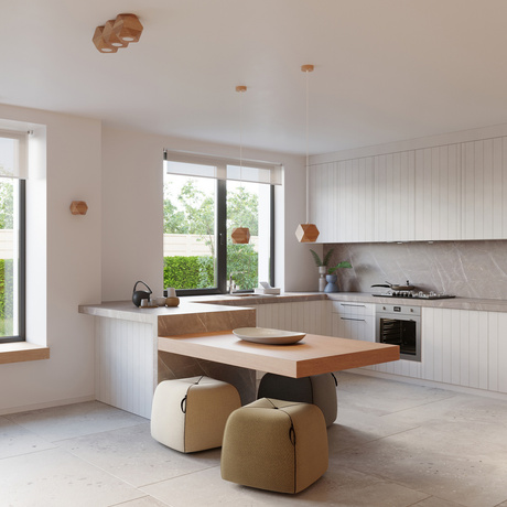 Lampa Wisząca WOODY naturalne drewno + 1x Żarówka LED GU-10 4000K Zimna 7W 630lm