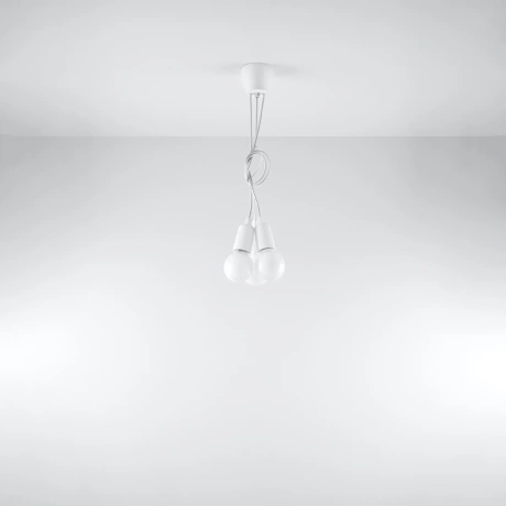 Lampa wisząca DIEGO 3 biała