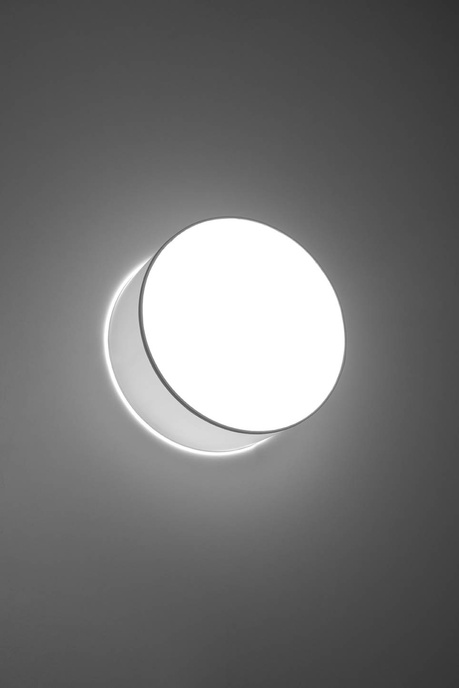 Plafon sufitowy ARENA 25 SZARA + 1x Żarówka LED E27 3000K Ciepła 7,5W 620lm