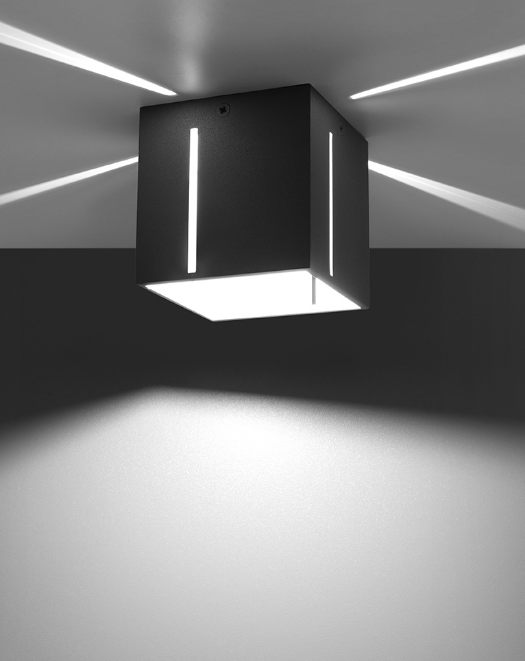 Plafon PIXAR szary + 1x Żarówka LED G9 4000K Zimna 4,5W 530lm