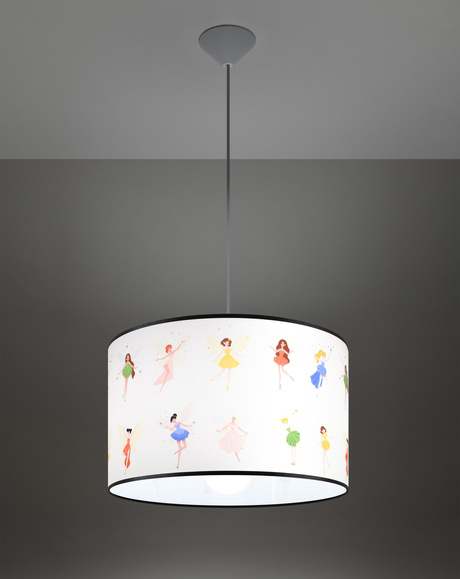 Lampa wisząca WRÓŻKI 40 + 1x Żarówka LED E27 4000K Zimna 7,5W 650lm