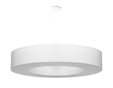 Żyrandol SATURNO 90 biały + 8x Żarówka LED E27 3000K Ciepła 7,5W 620lm
