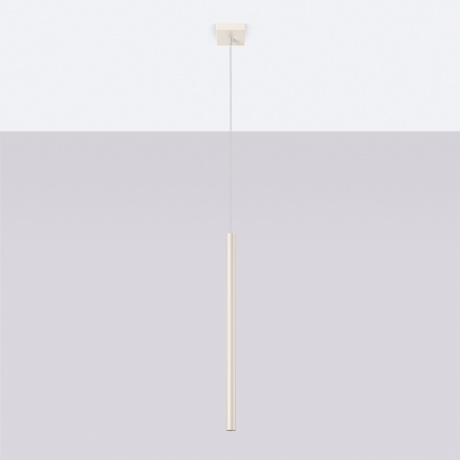 Lampa wisząca PASTELO 1 beżowa + 1x Żarówka LED G9 3000K Ciepła 4,5W 450lm