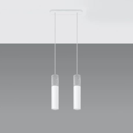 Lampa wisząca BORGIO 2 biała