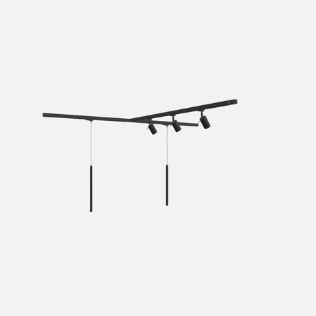 Lampa sufitowa/wisząca, 5 punktowa, system szynowy 3 fazowy, RING/PASTELO LED 30W 3000K