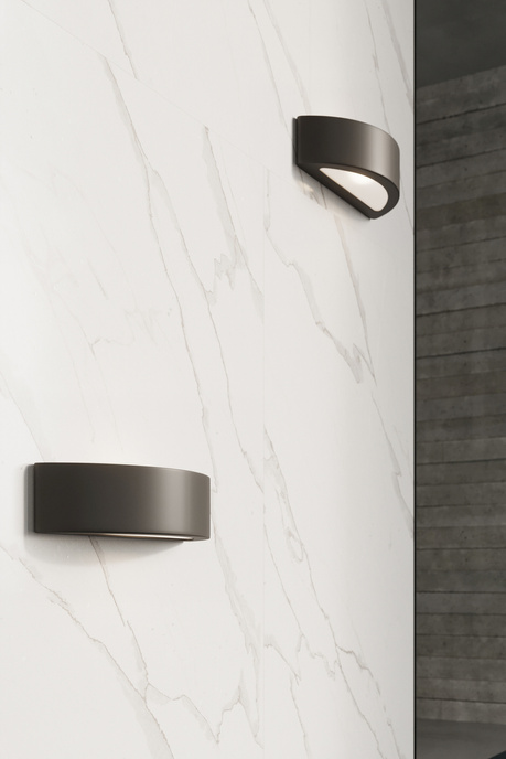 Kinkiet ceramiczny ATENA czarny + 1x Żarówka LED E27 4000K Zimna 7,5W 650lm