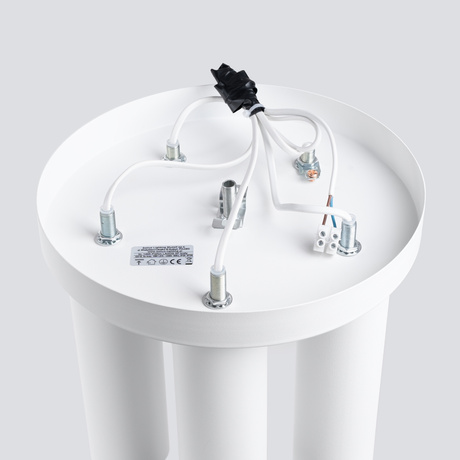 Plafon LAGOS 5P biały + 5x Żarówka LED GU-10 4000K Zimna 7W 530lm