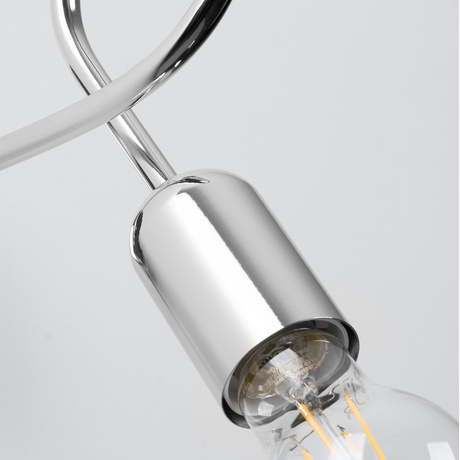 Kinkiet SUPEŁ chrom + 1X Żarówka LED E27 3000K Ciepła 7,5W 620lm