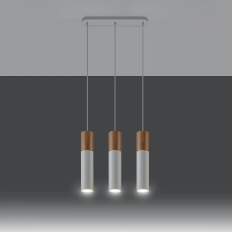 Lampa Wisząca PABLO 3 biała