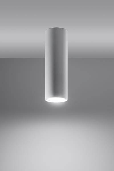 Plafon LAGOS 20 biały + 1x Żarówka LED GU-10 3000K Ciepła 7W 620lm