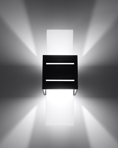 Kinkiet LORETO czarny + 1x Żarówka LED G9 3000K Ciepła 4,5W 510lm