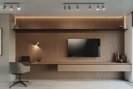 Plafon RING 4L Szary + 4x Żarówka LED GU-10 3000K Ciepła 7W 620lm