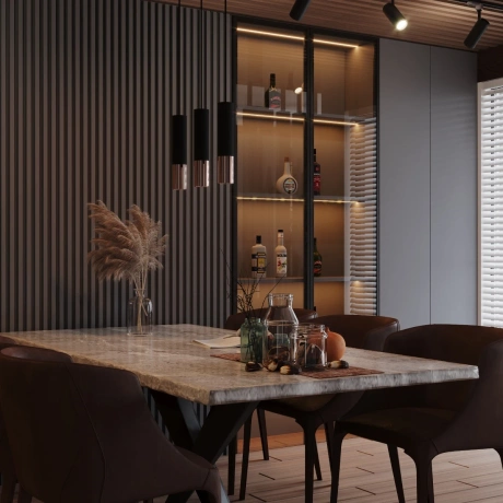 Lampa Wisząca LOOPEZ 3L czarny/miedź