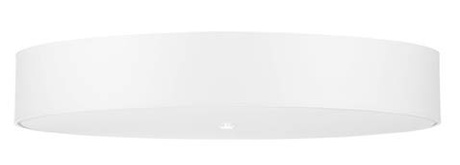 Plafon SKALA 80 biały + 6x Żarówka LED E27 4000K Zimna 7,5W 650lm