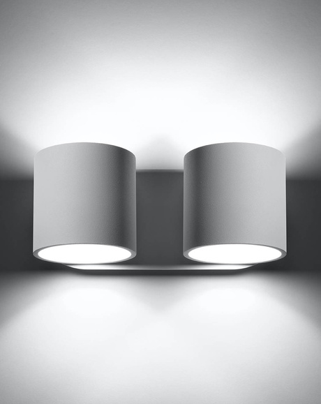 Kinkiet ORBIS 2 biały +2x Żarówka LED G9 3000K Ciepła 4,5W 510lm