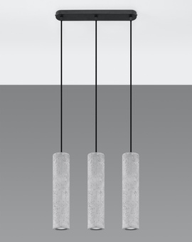 Lampa wisząca LUVO 3 + 3x Żarówka LED GU-10 3000K Ciepła 7W 620lm