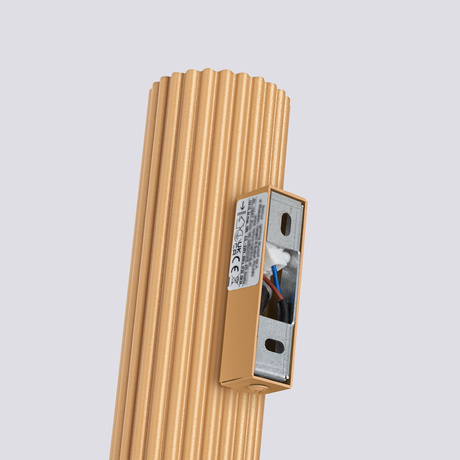 Kinkiet KARBON 30 złoty + 2x Żarówka LED GU-10 4000K Zimna 7W 530lm