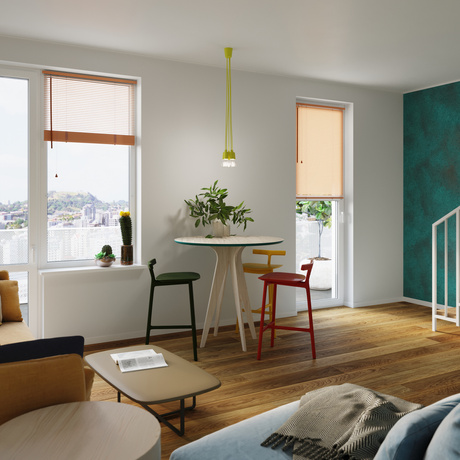 Lampa wisząca DIEGO 1 żółta + 1x Żarówka LED E27 3000K Ciepła 7,5W 620lm