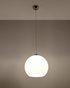 Lampa wisząca BALL biały + 1x Żarówka LED E27 4000K Zimna 7,5W 650lm