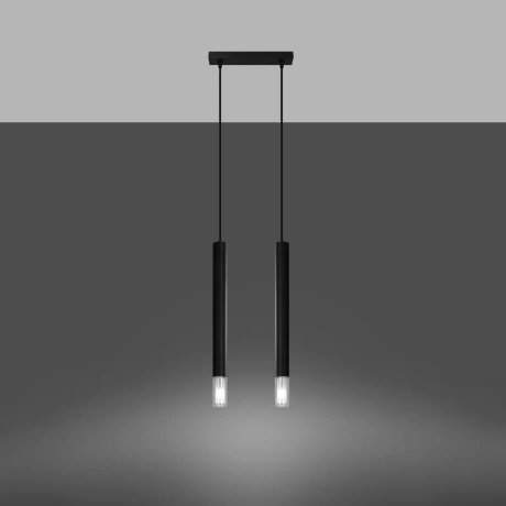 Lampa wisząca WEZYR 2 czarna