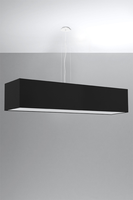 Żyrandol SANTA 120 czarny + 5x Żarówka LED E27 4000K Zimna 7,5W 650lm