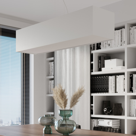 Żyrandol SANTA 120 biały + 5x Żarówka LED E27 4000K Zimna 7,5W 650lm