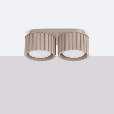 Plafon AURA 2 taupe Gx53 + 2X Żarówka LED GX53 3000K 8W 720lm