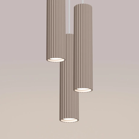 Lampa wisząca KARBON 3P taupe