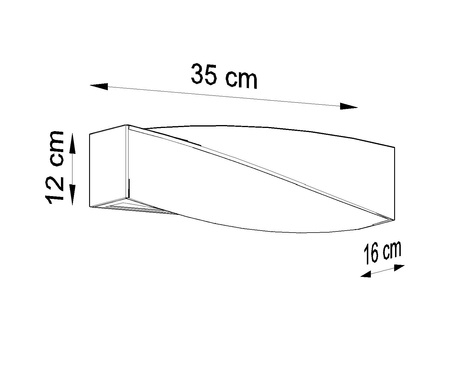 Kinkiet ceramiczny SIGMA MINI biały + 1x Żarówka LED E27 4000K Zimna 7,5W 650lm