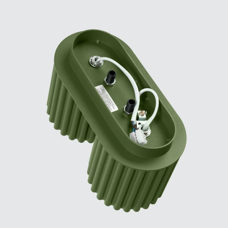 Plafon AURA 2 zielony oliwkowy GU10