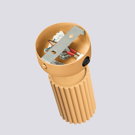 Kinkiet KARBON złoty z włącznikiem + 1x Żarówka LED GU-10 3000K Ciepła 7W 510lm