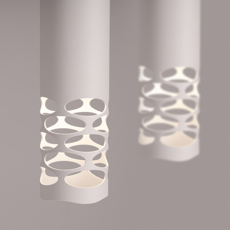 Lampa wisząca LIRO 2 biały + 2X Żarówka LED GU-10 3000K Ciepła 7W 510lm