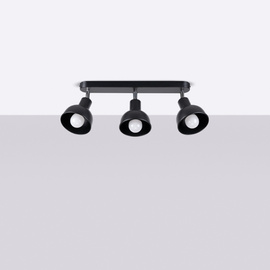 Plafon ELBA 3 czarny