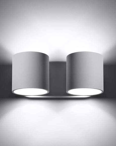 Kinkiet ORBIS 2 biały +2x Żarówka LED G9 3000K Ciepła 4,5W 510lm