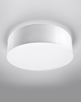 Plafon sufitowy ARENA 35 BIAŁA + 2x Żarówka LED E27 3000K Ciepła 7,5W 620lm