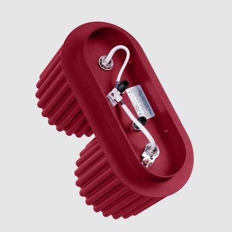 Plafon AURA 2 burgund GU10 + 2x Żarówka LED GU-10 3000K Ciepła 7W 510lm