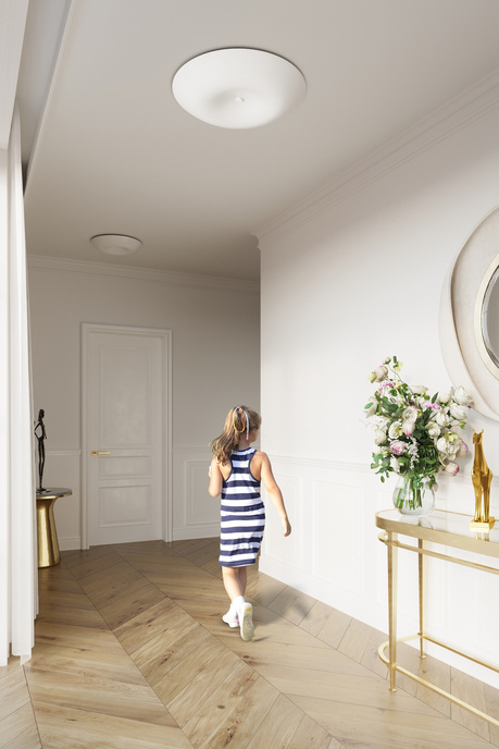 Plafon FUSION 430 + 4x Żarówka LED E27 3000K Ciepła 7,5W 620lm