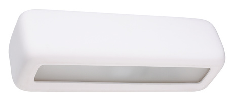 Kinkiet ceramiczny SUBANI biały + 1x Żarówka LED E27 3000K Ciepła 7,5W 620lm