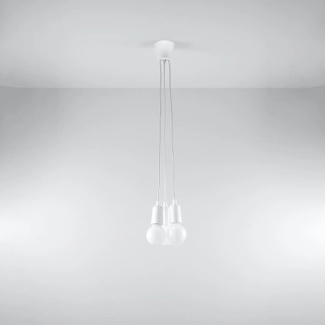Lampa wisząca DIEGO 3 biała