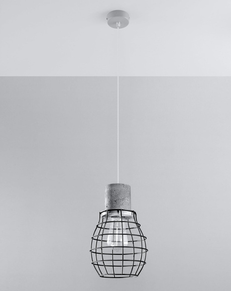 Lampa wisząca LUGO + 1x Żarówka LED E27 4000K Zimna 7,5W 650lm