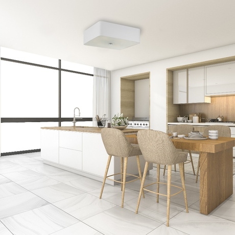 Plafon LOKKO 55 biały + 5x Żarówka LED E27 3000K Ciepła 7,5W 620lm