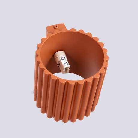 Kinkiet AURA ochra czerwona G9 + 1X Żarówka LED G9 4000K Zimna 4,5W 460lm