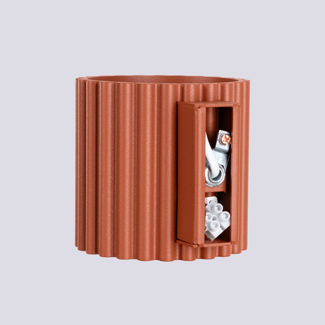 Kinkiet AURA ochra czerwona G9 + 1X Żarówka LED G9 4000K Zimna 4,5W 460lm