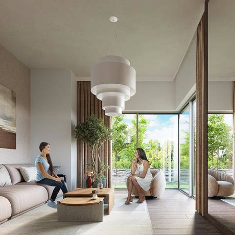 Żyrandol REFLEXION 50 biały + 5x Żarówka LED E27 3000K Ciepła 7,5W 620lm