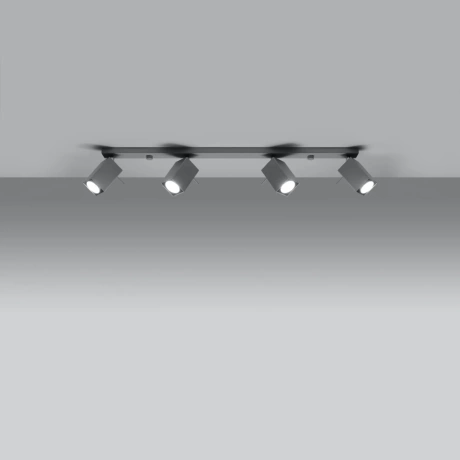 Plafon MERIDA 4L szary