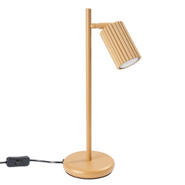 Lampa biurkowa KARBON złota + 1x Żarówka LED GU-10 4000K Zimna 7W 530lm